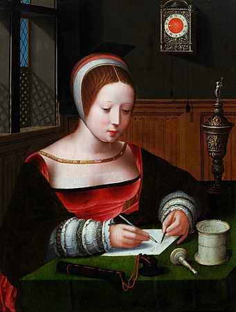 11 : Marie-Madeleine écrivant, Musée Czartoryski, Cracovie, inv. XII-254.