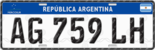 Matrícula automovilística argentina 2016 (Mercosur) -B.png