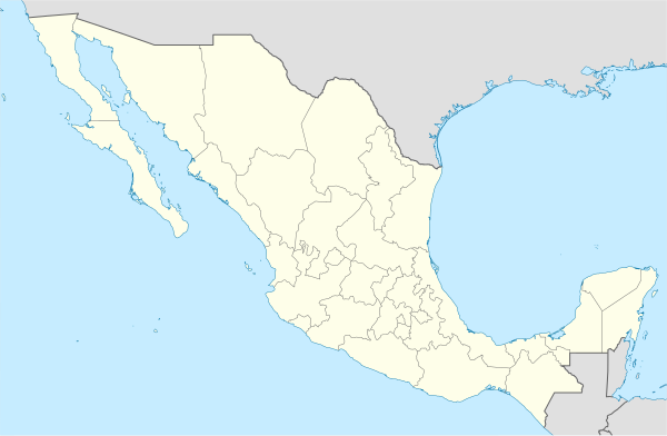 1970 FIFAワールドカップの位置（メキシコ内）
