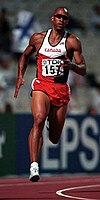 1932 Olympic Games, Los Angeles, USA, Decathlon, USA s decathlon gold medal  winner James Bausch in