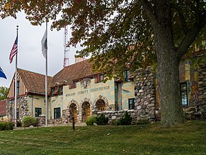 Das Midland County Courthouse in Midland, seit 1986 im NRHP gelistet[1]