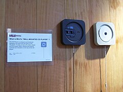 Wall-mounted CD player for Muji