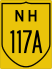 National Highway 117A marker