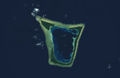 Image satellite de l'atoll