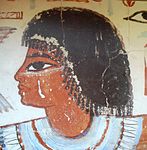 Dettaglio del profilo di Nebamon (British Museum di Londra)