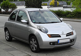 Nissan Micra 1st edition (K12) – Frontansicht, 9. Juni 2011, Wülfrath.jpg