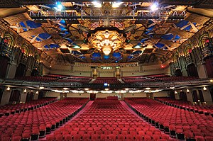 View standing on the stage of the Pantages The...
