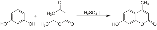 Pechmann-Reaktion mit aktivierten Phenolen