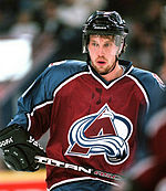 Forsberg im Trikot der Colorado Avalanche (1997)