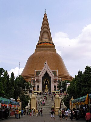 Phra Pathommachedi, a stupa