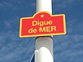 Plaque de rue Digue de Mer.