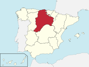 Mapa de Castela-a-Velha em 1975