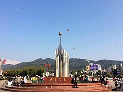 A public square in Renhua County