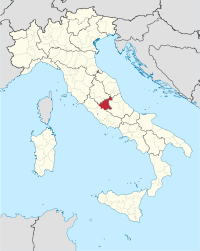 Položaj Provincije Rieti u Italiji