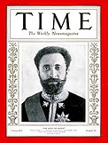 Haile Selassie on a cover of Time