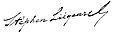 Signature de Stéphen Liégeard.