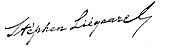 signature de Stéphen Liégeard