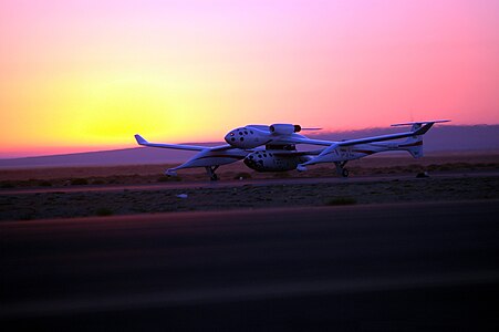 SpaceShipOne takeoff at SpaceShipOne flight 17P, by D Ramey Logan