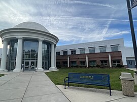 Thomas Jefferson High School for Science and Technology in Fairfax, Virginia, one of the highest rated magnet schools in the United States TJHSST Front.jpg