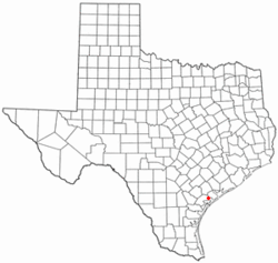 Location of Austwell, Texas