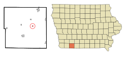 Vị trí trong Quận Taylor, Iowa