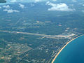 Aerial view of the airport