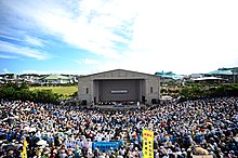 Okinawans protesting against the U.S. Marine Corps Air Station Futenma in Ginowan, 8 November 2009 The protesting crowd in Ginowan on 2009-11-08.jpg