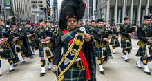 The Naval Academy Pipes and Drums was established in 1996. USNA Pipes and Drums.png