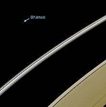 Uranus as seen from the Cassini spacecraft at Saturn Uranus seen from Saturn by Cassini.jpg