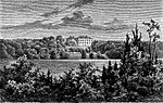 Venngarns slott, Sigtuna, Svenska Familj-Journalen (1875, xylografi av Wilhelm Fredrik Meyer efter teckning av Hallbeck).