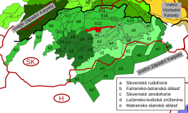 Poloha územia v rámci Slovenska