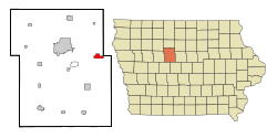 Location of Duncombe, Iowa