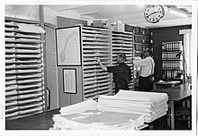 Chart inventory at Weilbach in the 1950s