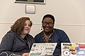 WikiConference North America 2018: Me and Sherry Antoine (Outreach Manager for AfroCROWD)