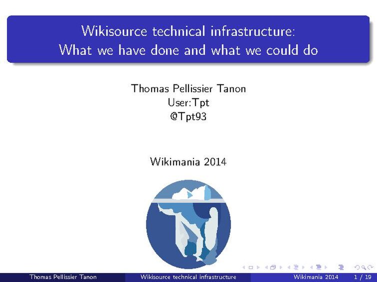 File:Wikisource technical infrastructure, what we have done and what we could do?.pdf