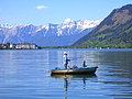 Großer Hundstod über dem Südabbruch des Steinernen Meeres vom Zeller See (Zell am See-Süd)