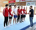 Appeal from a team (here Poland) before the podium training