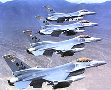 Four F-16 Fighting Falcons of the 414th Composite Training Squadron, 1992 414th Composite Training Squadron - 1992 formation.jpg