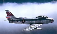 F-86F Sabre of the 72nd Fighter-Bomber Squadron 72d Fighter-Bomber Squadron - North American F-86F-35-NA Sabre - 52-5233.jpg