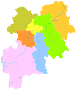 Округ Ронг - это крайний северо-восточный округ на этой карте Юйлинь.
