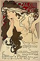 Affiche publicitaire pour le Salon des Cent de 1901, par Alfons Mucha.