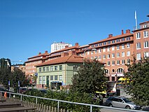 Alviks torg mot väster