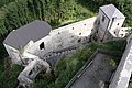 Ostseitiges Burgareal; vom Bergfried aus gesehen
