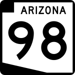 Straßenschild der Arizona State Route 98