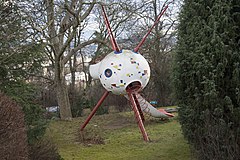 Sputnik v zahradě domu Palička v osadě Baba