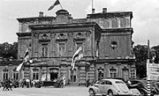 Здание в Минске, где размещалась Белорусская рада доверия (современный театр имени Янки Купалы). Июнь 1943 года