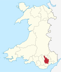 distretto di contea di Caerphilly – Localizzazione