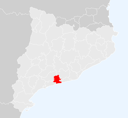 Baix Penedès – Localizzazione