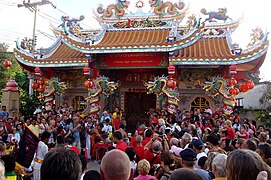 Nytårsfest ved kinesisk tempel