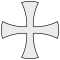 Mantuai kereszt (Bárczay 117., la: crux pedata, fr: croix patée, de: Tazen-Kreuz, Mantuanisches Kreuz)